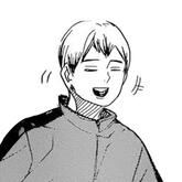 kita del manga de haikyuu sonriendo